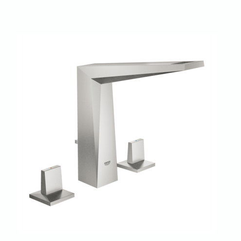 Grohe Allure Brilliant M-Boyut Çift Kumandalı Üç Delikli Paslanmaz Çelik Lavabo Bataryası