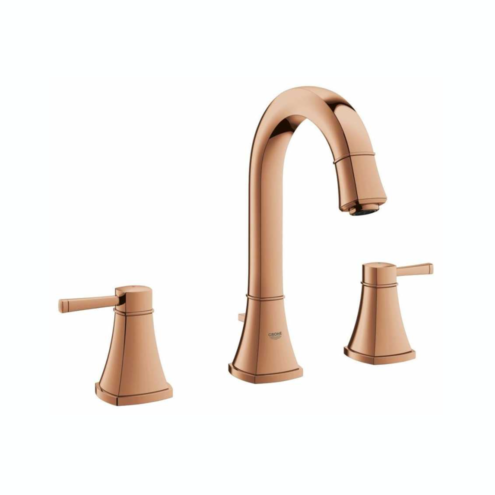 Grohe Grandera M-Boyut Çift Kumandalı Üç Delikli Warm Sunset Lavabo Bataryası