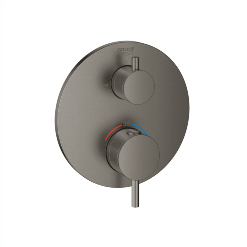 Grohe Atrio Çift Yönlü Ankastre Termostatik Brushed Hard Graphite Banyo Bataryası