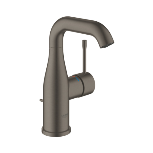 Grohe Essence Tek Kumandalı Lavabo Bataryası M Boy Sifon Kumandalı Fırçalı Hard Graphite