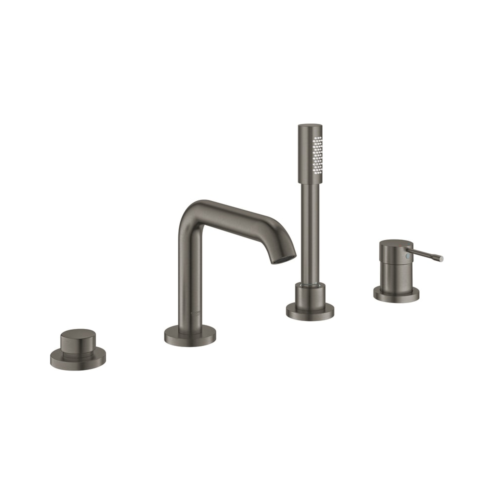 Grohe Essence 4 Delikli Küvet Bataryası Fırçalı Hard Graphite