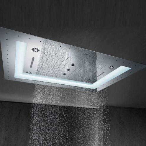 Grohe Rainshower Aquasymphony 8 Akışlı Işıklı Krom Tepe Duşu