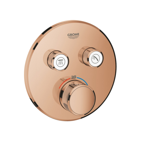 Grohe Grohtherm Smartcontrol Ankastre Termostatik Çift Valfli Warm Sunset Duş Bataryası