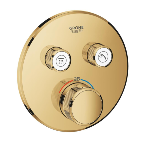 Grohe Grohtherm Smartcontrol Ankastre Termostatik Çift Valfli Cool Sunrise Banyo Bataryası