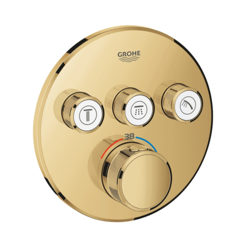 Grohe Grohtherm Smartcontrol Ankastre Termostatik Üç Valfli Cool Sunrise Duş Bataryası