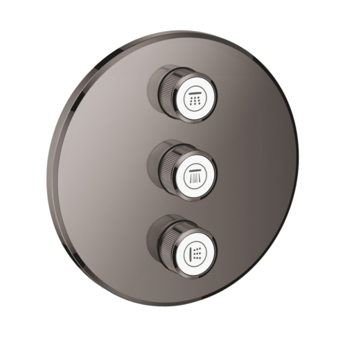 Grohe Grohtherm Smartcontrol Üç Valfli Akış Kontrollü Hard Graphite Kumanda