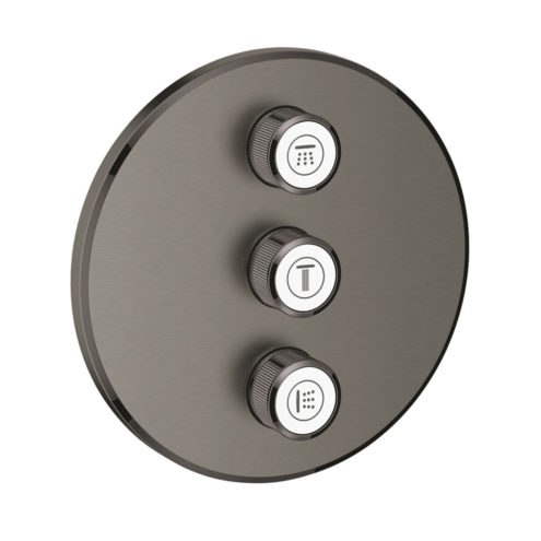 Grohe Grohtherm Smartcontrol Üç Valfli Akış Kontrollü Brushed Hard Graphite Kumanda