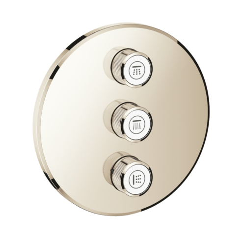 Grohe Grohtherm Smartcontrol Üç Valfli Akış Kontrollü Parlak Nikel Kumanda