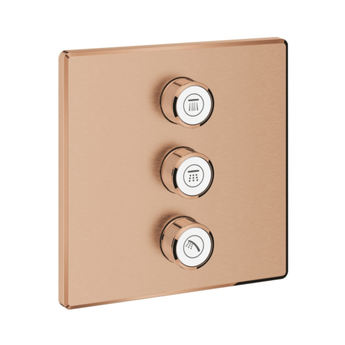 Grohe Grohtherm Smartcontrol Üç Valfli Akış Kontrollü Brushed Warm Sunset Kumanda