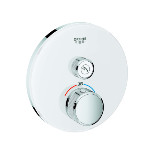 Grohe Grohtherm Smartcontrol Akış Kontrollü Ankastre Termostatik Beyaz Banyo Bataryası