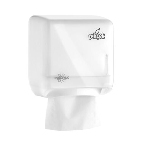 Rulopak Tekçek Mini Transparan Beyaz Tuvalet Kağıdı Dispenseri