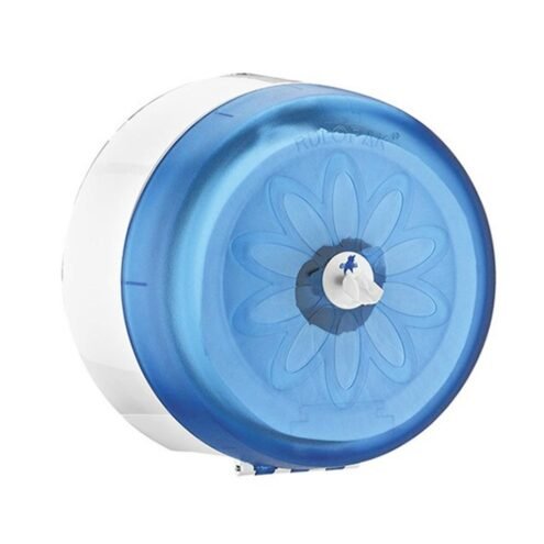 Rulopak Mini Cimri Transparan Mavi Tuvalet Kağıdı Dispenseri