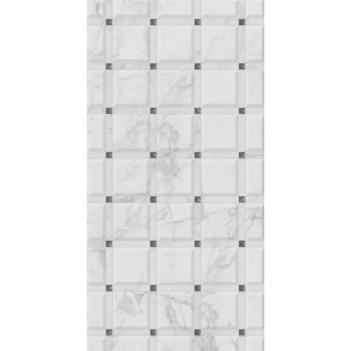 Çanakkale Seramik Siena Rp-8938 Beyaz Kare Dekor 30x60 cm Duvar Karosu