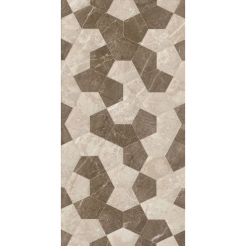 Çanakkale Seramik Alegra Rp-8881 Bej Kahve Mix Dekor 30x60 cm Duvar Karosu