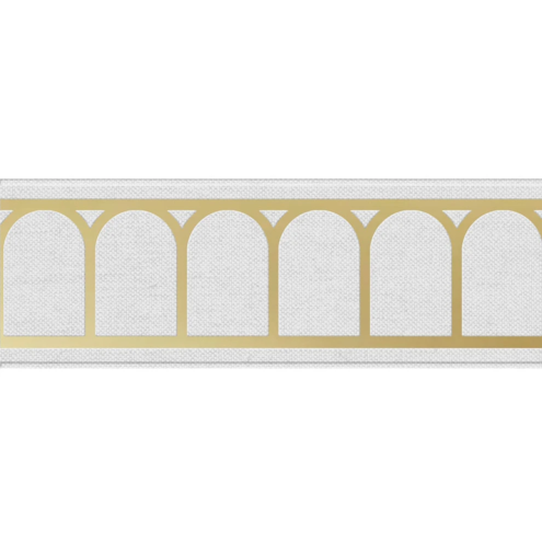 Çanakkale Seramik Artisan Krm-6292R Teks Linn Gold 10x29 5 cm Dekor Bordür