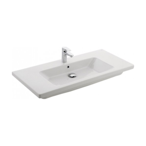 Kale Eternal Beyaz 110 cm Etajerli Lavabo