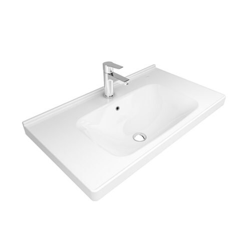 Kale Idea 2.0 80 cm Beyaz Etajerli Lavabo