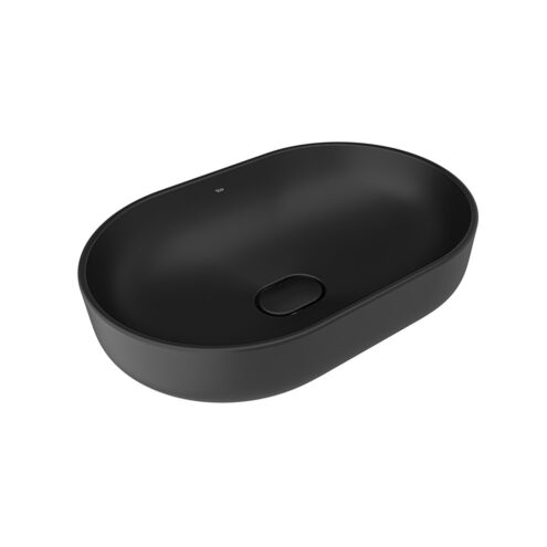 Kale Zero 2.0 60 cm Mat Siyah Oval Çanak Lavabo