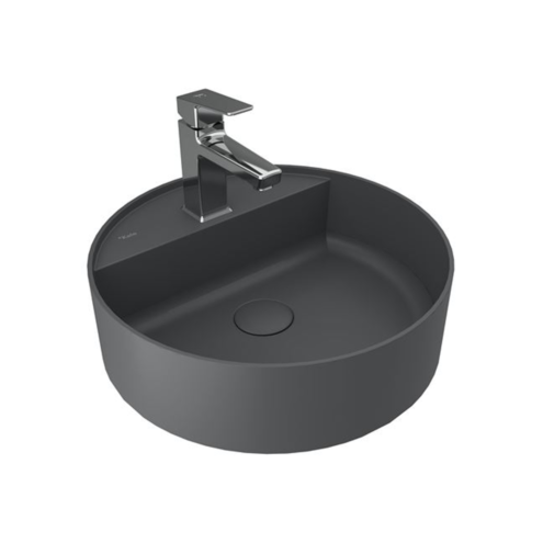 Kale Smartedge 45 cm Mat Antrasit Gri Yuvarlak Lavabo