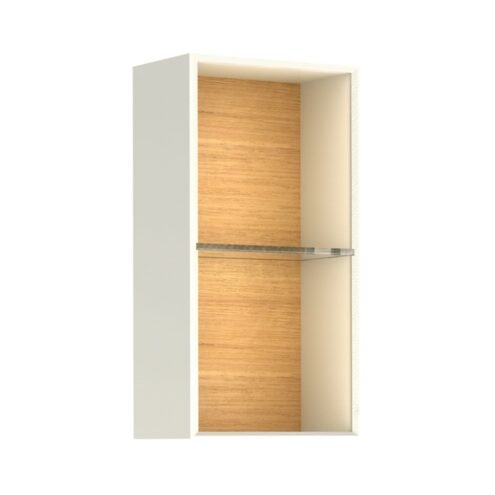 Kale Zero 2.0 28 cm Beyaz-Meşe Üst Açık Raf Modülü