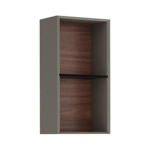 Kale Zero 2.0 28 cm Antrasit-Ceviz Üst Açık Raf Modülü