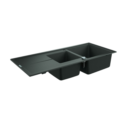 Grohe K400 60 C 116x50 cm Granit Gri Kompozit Sifon Kumandalı Eviye