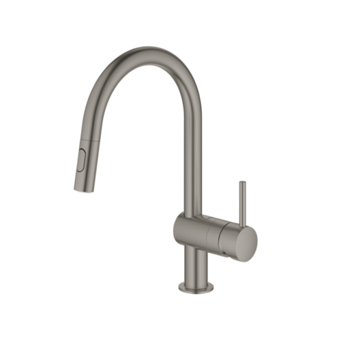 Grohe Minta Brushed Hard Graphite Eviye Bataryası