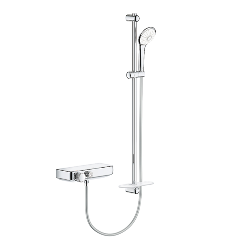 Grohe Grohtherm Smartcontrol Termostatik Krom Duş Bataryası ve Duş Seti