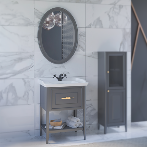 Denko Öykü 65 cm Lake Banyo Dolabı Takımı