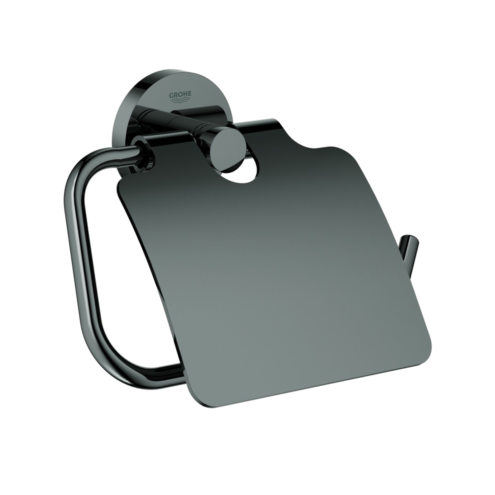 Grohe Essentials Hard Graphite Kapaklı Tuvalet Kağıtlığı