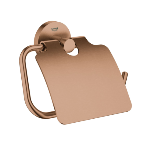 Grohe Essentials Brushed Warm Sunset Kapaklı Tuvalet Kağıtlığı