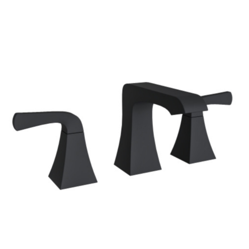 Kale Karina Mat Siyah 3 Delikli Lavabo Bataryası