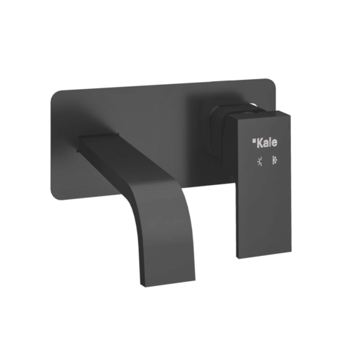 Kale Arris Mat Siyah Ankastre Lavabo Bataryası