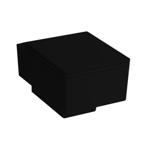 Newarc Power Parlak Siyah Asma Klozet (Yavaş Kapanır Klozet Kapağı Dahil)