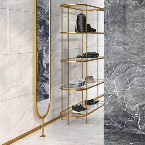 Vitra 60x120 cm Timbre Dark Grey Full Lappato Rektifiyeli Karo