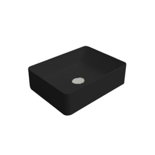 Newarc Silver Slim Parlak Siyah Lavabo