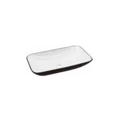 Newarc Domino 70 cm Siyah/Beyaz Çanak Lavabo