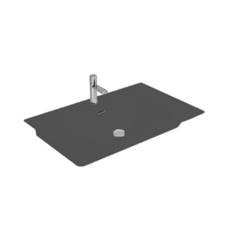 Newarc Natural 80 cm Mat Antrasit Etajerli Lavabo