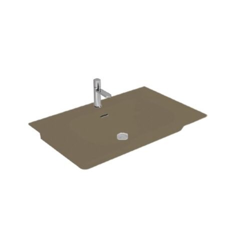 Newarc Natural 80 cm Mat Kaşmir Etajerli Lavabo