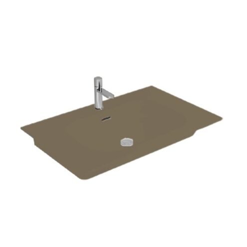 Newarc Natural 80 cm Mat Kaşmir Etajerli Lavabo