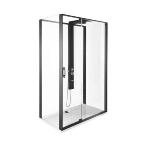 VitrA Zest 120x90 cm Beyaz Sol Menteşe Sistem Kompakt Duş Ünitesi