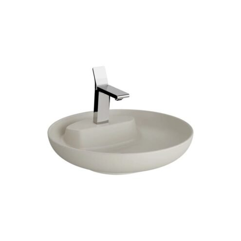 VitrA Memoria 50 cm Bej Yuvarlak Çanak Lavabo
