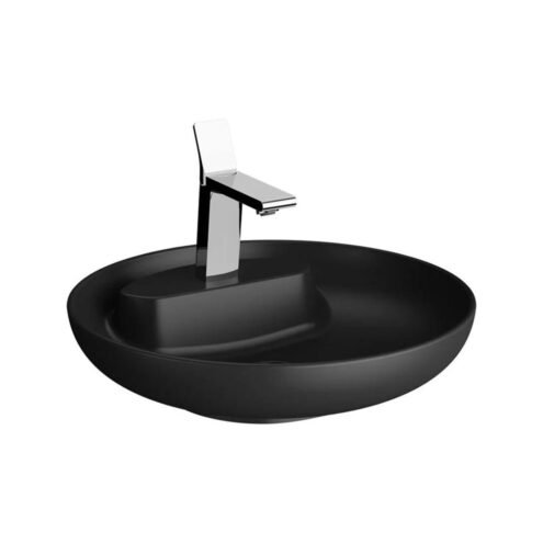 VitrA Memoria 50 cm Mat Siyah Yuvarlak Çanak Lavabo