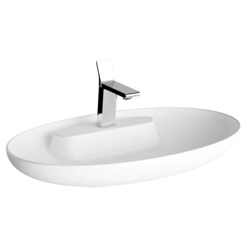 VitrA Memoria 75 cm Mat Beyaz Oval Çanak Lavabo