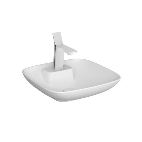 VitrA Memoria 45 cm Mat Beyaz Tezgah Üstü Kare Lavabo