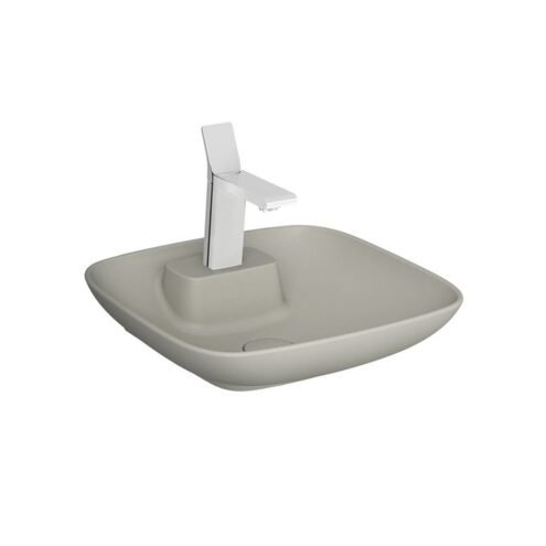VitrA Memoria 45 cm Mat Bej Tezgah Üstü Kare Lavabo