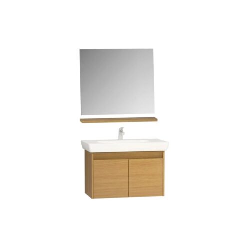 Vitra Step Demonte Set 65 cm Kapaklı Tik Banyo Dolabı