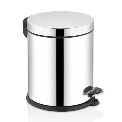 Rulopak Pedallı 5 L Paslanmaz Çöp Kovası