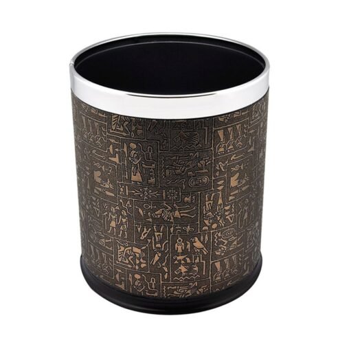 Rulopak Mitolojik Desen 10 L Deri Çöp Kovası