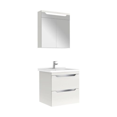 Kale Casilla 65 cm Satin Gri Dolaplı Ayna Banyo Dolabı